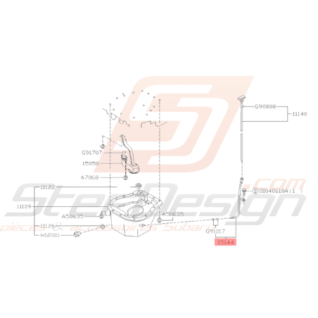 Guide Niveau D'huile Origine Subaru FORESTER Turbo 97-0238632