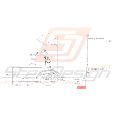 Joint de support jauge Origine Subaru FORESTER Turbo 97-0238636