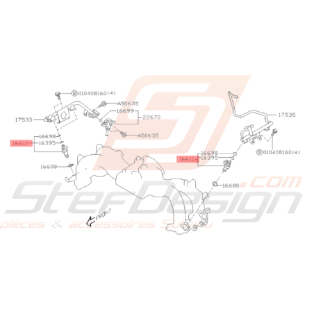 Injecteur Origine Subaru FORESTER Turbo 1997-2002 (plus fabriqué)38659