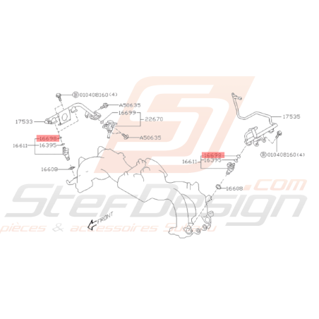 Joint injecteur Subaru WRX/STI 01-14 BRZ/GT86 12-19 FORESTER 97-0238662