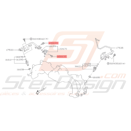 Vis de fixation Subaru GT WRX STI BRZ GT86 FORESTER38667