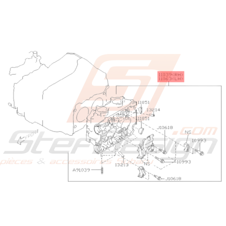 Culasse origine Subaru IMPREZA GT 99-00 FORESTER Turbo 97-0238672