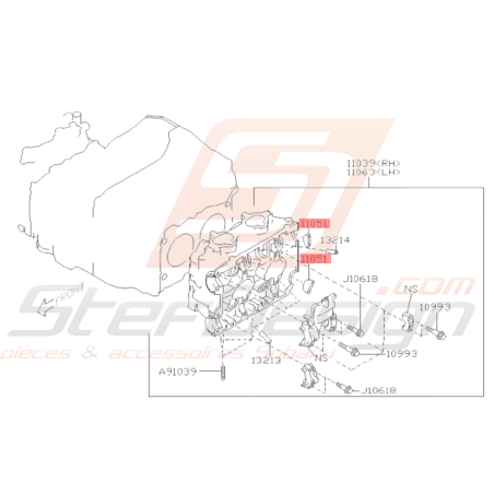 Demi Lune Culasse Origine Subaru Impreza GT 93-00 WRX STI 01-18 FORESTER 97-0238673