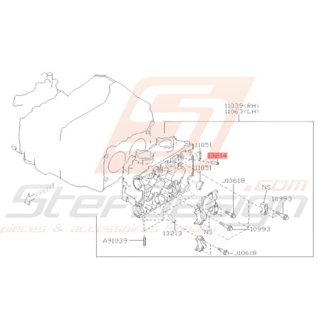 Guide de soupape d'admission Origine Subaru GT 97-00 WRX/STI 01-14 FORESTER 97-0238675