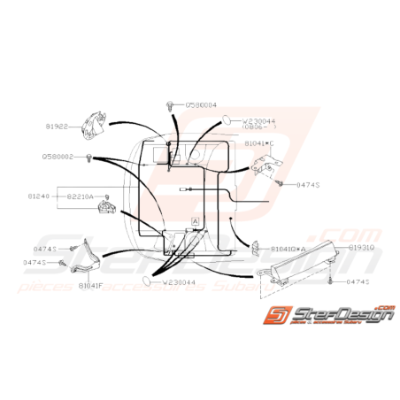 Schéma Faisceau Electrique Avant Origine Subaru WRX STI 2008 - 201438725