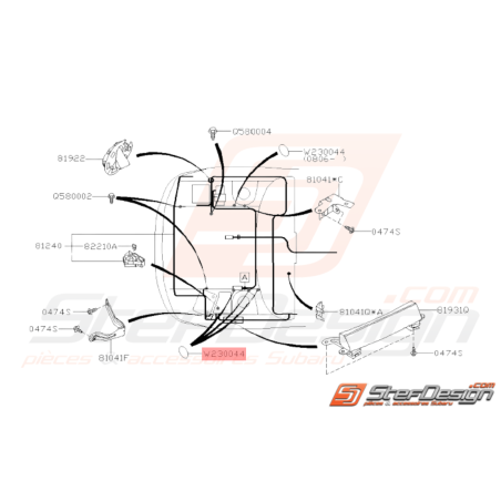 Rondelle isolante D20 Subaru GT WRX STI38736