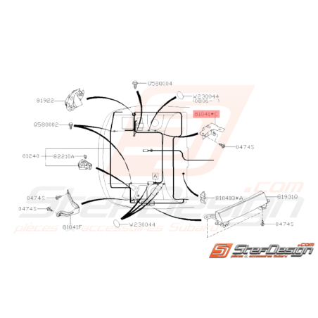 Support Connecteur Moteur Origine Subaru WRX STI 2008 - 201438741