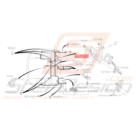 Feuille d'Amortissement Origine Subaru WRX STI 2008 - 03/200938749