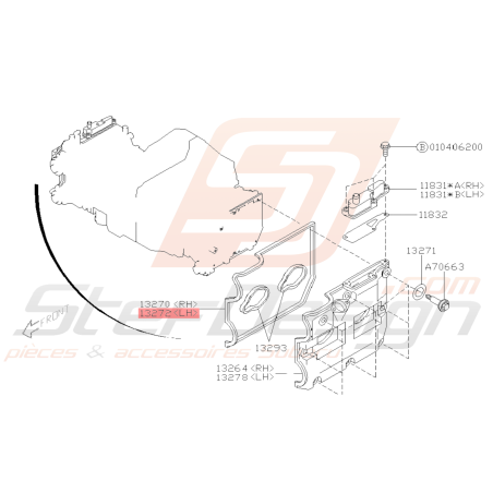 Joint Couvre Culasse droit Subaru GT 99-00 WRX 01-05 FORESTER 97-0238756