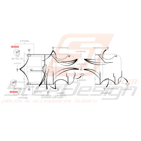 Fixation de Connecteur Origine Subaru WRX STI 2008 - 201438758