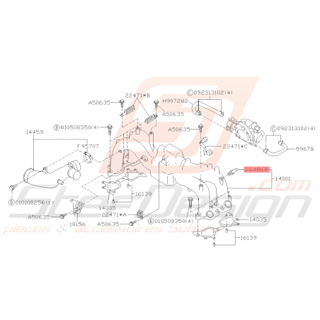 Boulon Joint de Dépression Origine Subaru GT 93-00 WRX 06-07 STI 06-14 FORESTER 97-0238773