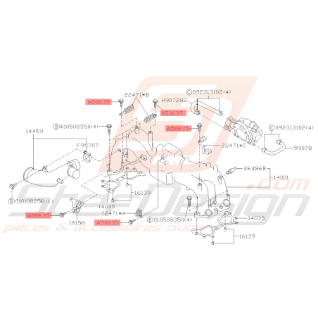 Vis de fixation Subaru GT WRX STI BRZ GT86 FORESTER38775