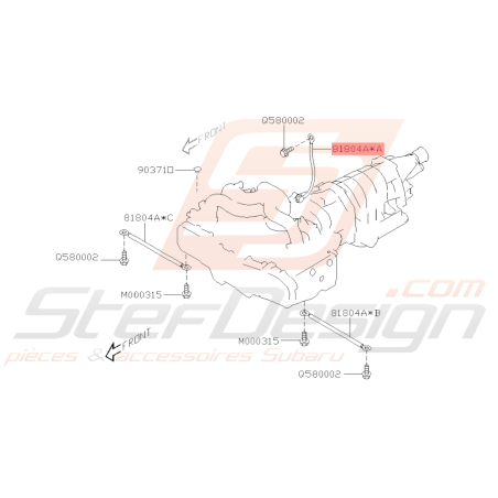 Câble de masse Origine Subaru GT 1999 - 2000 WRX 2001 - 201038776