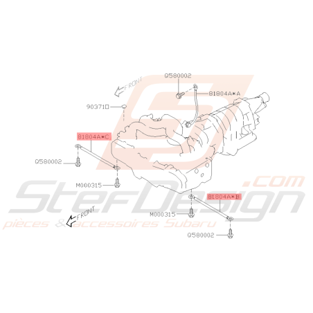 Tresse de masse de longeron coté conducteur WRX STI 08-16 BRZ 13-1638782