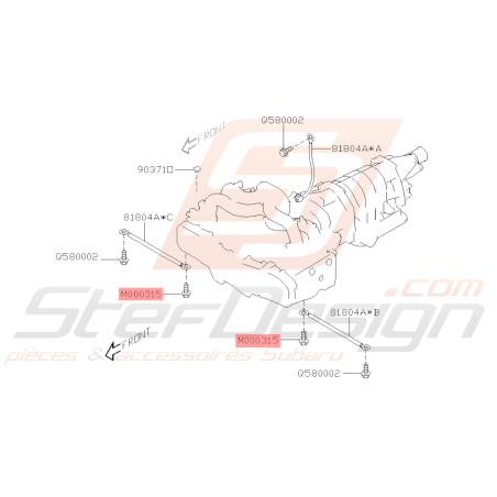 Boulon Collerette Origine Subaru WRX STI 2008 - 2014 BRZ 2013 - 201938783