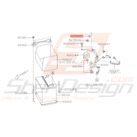 Rondelle Origine Subaru GT WRX STI BRZ38788