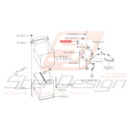 Ensemble Boulon & Rondelle Origine Subaru WRX STI 01-14 BRZ 13-1938790