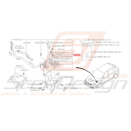 Boite à Fusibles Origine Subaru WRX STI 2008 - 201438813