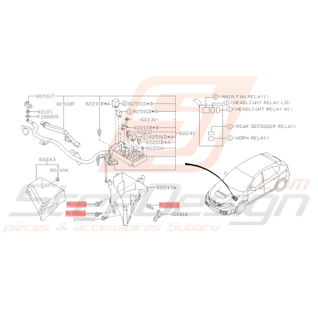 Vis divers Subaru GT WRX STI38815