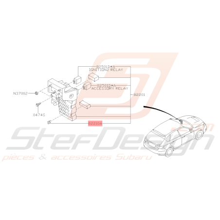 Fusible Origine Subaru Impreza GT 1998 - 2000 WRX STI 2001 - 201438823