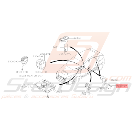 Vis Taraudeuse Origine Subaru WRX STI 2001 - 201438857