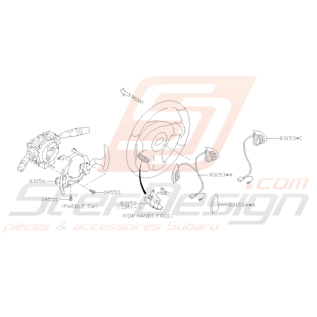 Schéma Interrupteurs de Volant Origine Subaru STI 2008 - 201438867