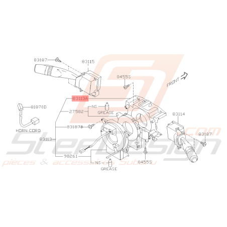 Support de Commodo Origine Subaru WRX STI 2008 - 201438881