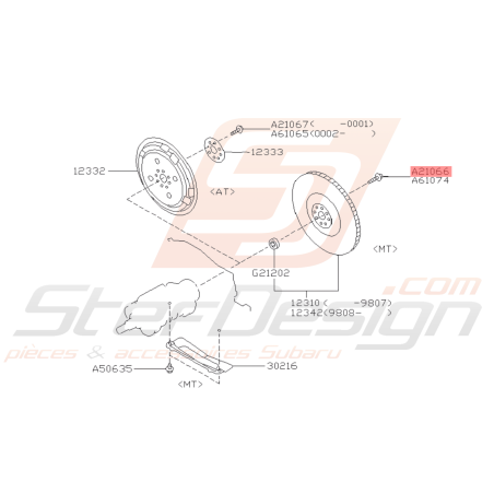 Vis de volant moteur Origine Subaru GT 93-00 et WRX 01 FORESTER 97-0238898
