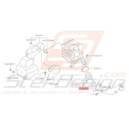 Collier Fixation Conduit Boite à Air Subaru GT 97-98 WRX STI 01-14 FORESTER 97-0238915