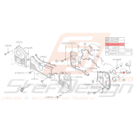 Joint de carter de distribution GT 99-00 WRX/STI 01-19 FORESTER 97-0238933