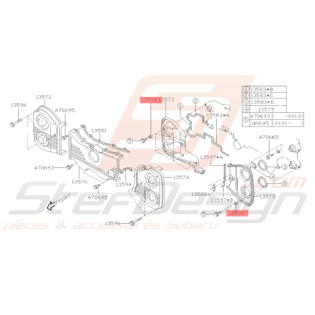 Support Carter Distribution Origine Subaru GT 93-00 WRX STI 01-19 FORESTER 97-0238935