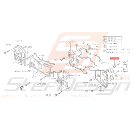 Vis de Fixation Carter Distribution GT 93-00 WRX STI 01-04/09 FORESTER 97-0238943