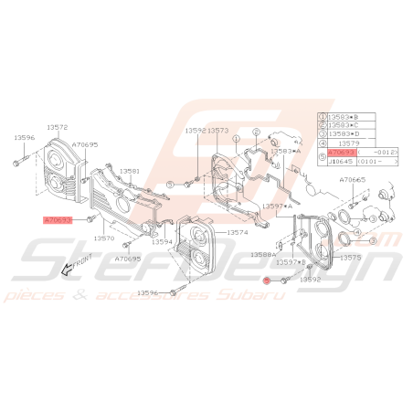 Vis de fixation Carter Distribution Origine Subaru GT 93-00 WRX 01-10 STI 01-19 FORESTER 97-0238955