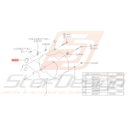 Bouchon contrôle Volant Moteur Subaru GT 93-00 WRX 01-10 STI 01-19 FORESTER 97-0238960