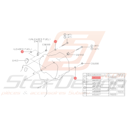 Rondelle Origine Subaru WRX STI 01-14 GT BRZ/GT86 FORESTER 05/98-0238964