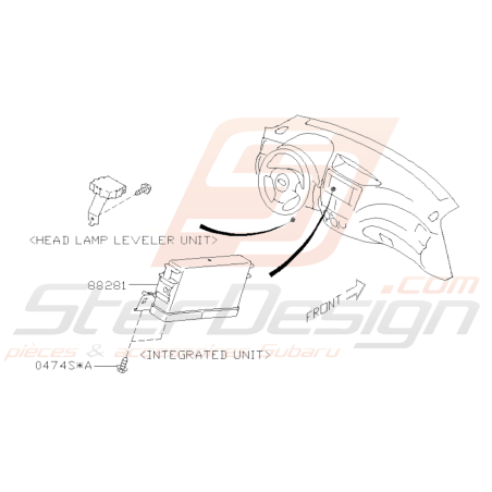 Schéma Pièces Électriques (Unité Intégrée) Origine Subaru WRX STI 08-1438966