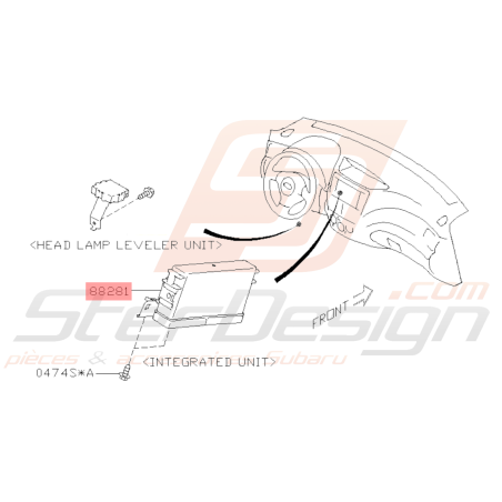 Bloc Intégrée Sans SMAT Origine Subaru STI 200838972