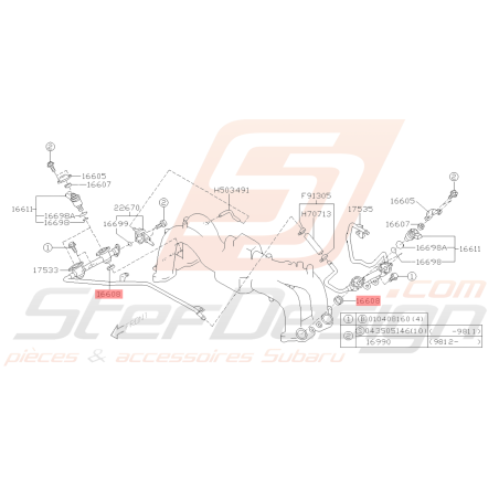 Gros Joint d'Injecteur Sur Pieuvre Origine Subaru Impreza GT 93-00 FORESTER 97-0238979