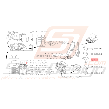 Centrale de Clignotant Origine Subaru WRX STI 2008 - 06/200838980