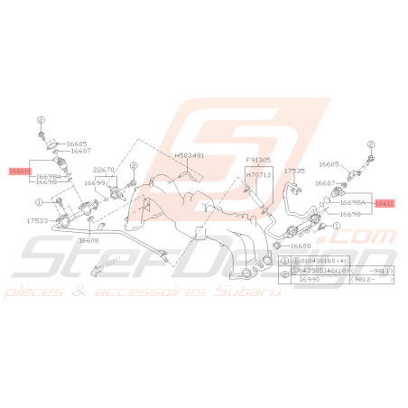 Injecteur Origine Subaru 440cc GT 99-00 FORESTER 97-02 (plus fabriqué)38987