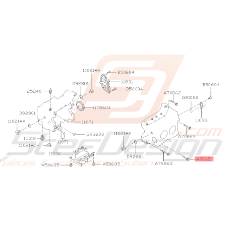 Vis de pompe à huile et carter moteur origine Subaru GT WRX STI FORESTER39035