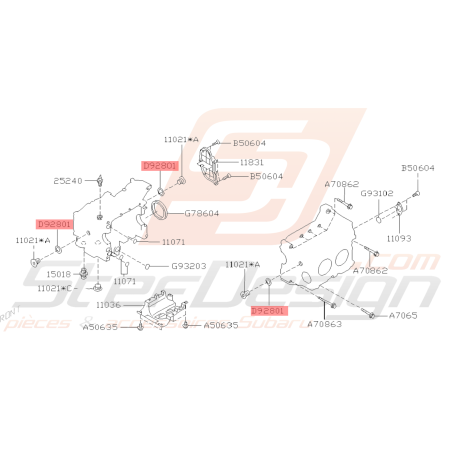 Joint de bouchon d'accès Axe Piston Origine Subaru GT WRX STI FORESTER39041