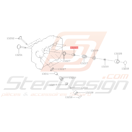 Joint Queue de Soupape Admission Origine Subaru GT WRX STI FORESTER39062