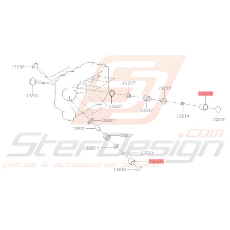 Poussoir Origine Subaru Impreza GT 99-00 WRX 01-02 FORESTER 97-0239068