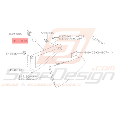 Ampoule central de feu de recul Subaru WRX STI 2008 - 2014 / BRZ39074