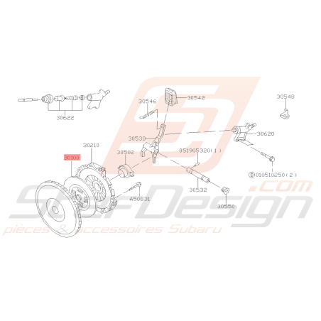 Disque d'embrayage Origine Subaru GT 97-00 WRX 03/2001 FORESTER 97-0239091