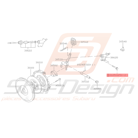 Vis Récupérateur d'Embrayage Origine Subaru GT 94-00 WRX 01-10 STI 01-07 FORESTER 97-0239103