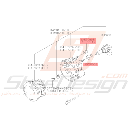 Clips Passage De Roue Origine Subaru39124