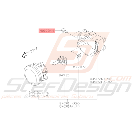 Boulon M6X16 Origine Subaru WRX STI BRZ39136