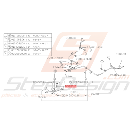 Écrou Origine Subaru IMPREZA GT /WRX /STI/ FORESTER39184